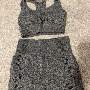 Grey gym set; size small